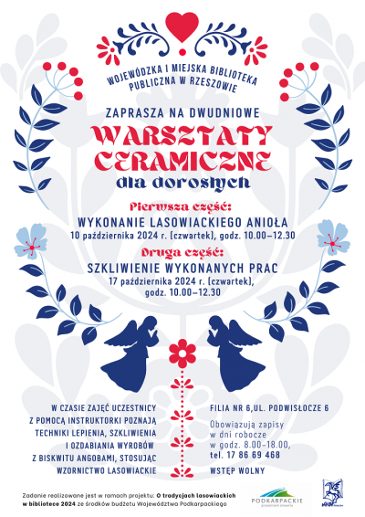 Grafika promująca warsztaty ceramiczne